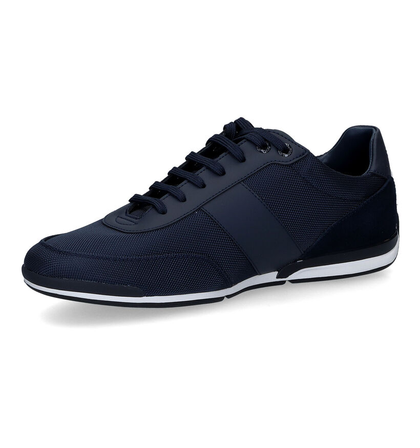 Boss Saturn Low Chaussures à lacets en Bleu pour hommes (303280) - pour semelles orthopédiques