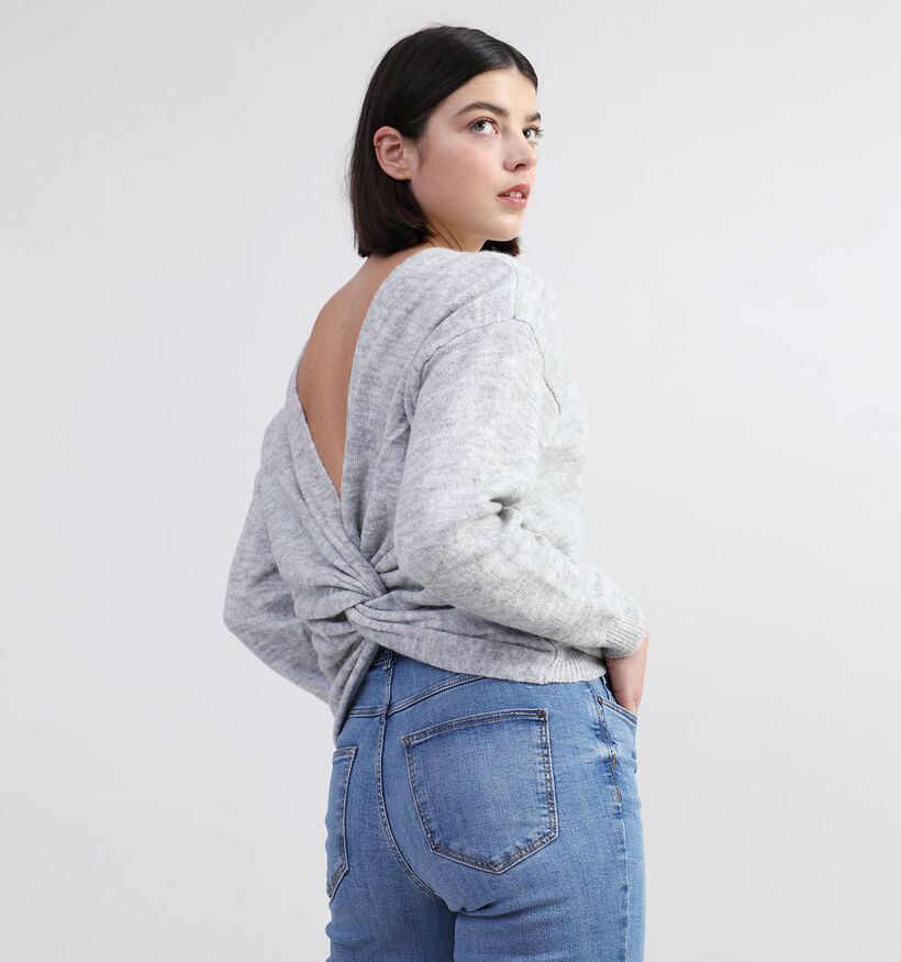 Vila Ida Pull en Gris pour femmes (342083)