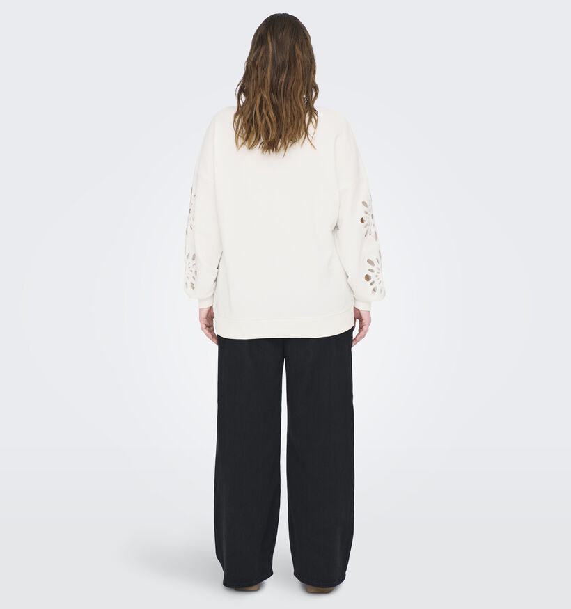 ONLY Carmakoma Winnie Witte Sweater voor dames (358227)