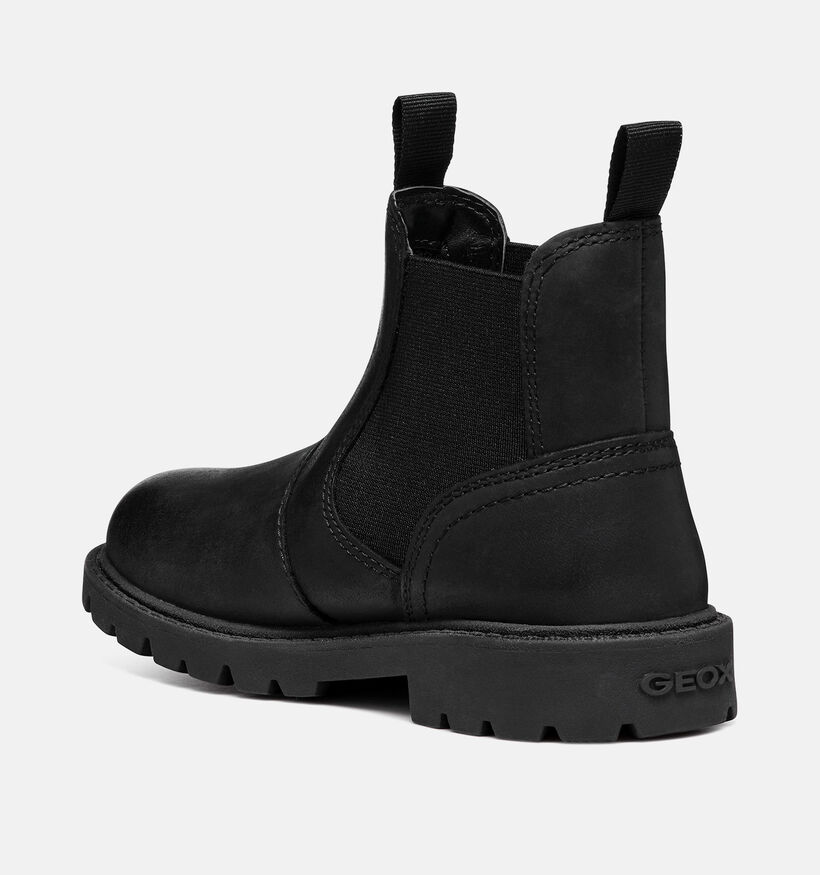 Geox Shaylax Bottines Chelsea en Noir pour gar&ccedil;ons (377715) - pour semelles orthop&eacute;diques