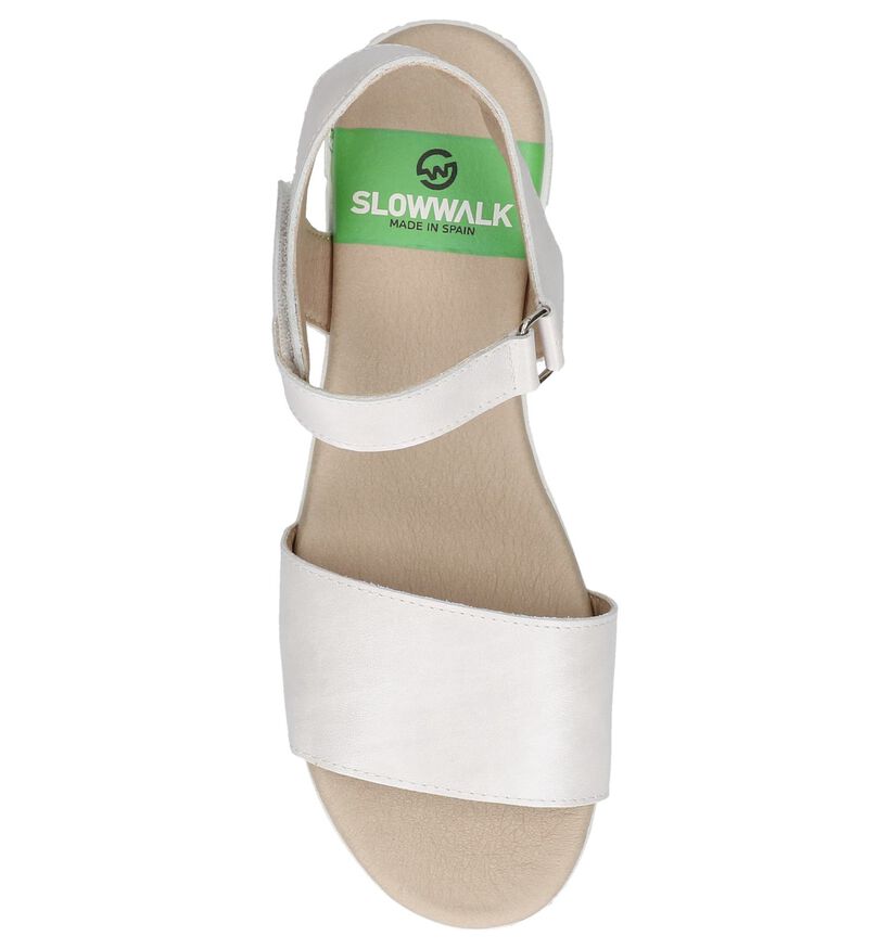 Slowwalk Sandales &agrave; talons en Gris clair en cuir (248854)