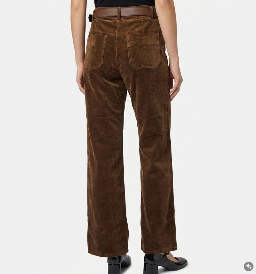 Orfeo Canelle Pantalons classiques en Vert pour femmes (381656)