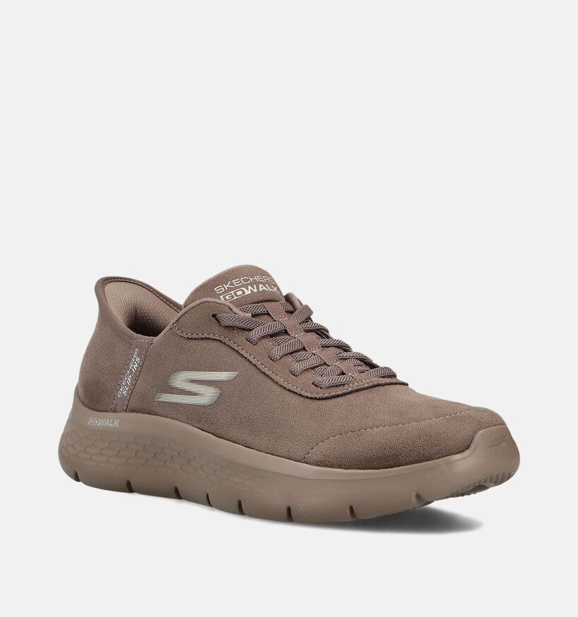 Skechers GO WALK Flex Mali Memory Foam Baskets sportives en Marron pour femmes (360890)