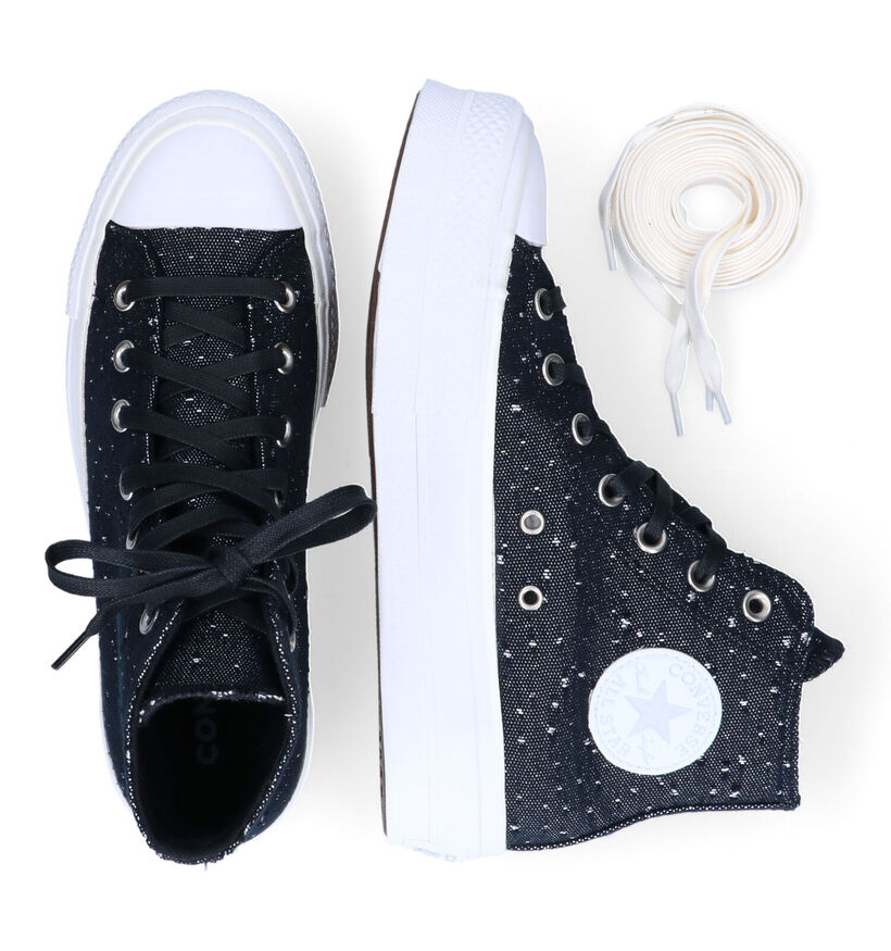 Converse Chuck Taylor AS Lift Zwarte Sneakers voor dames (312276)