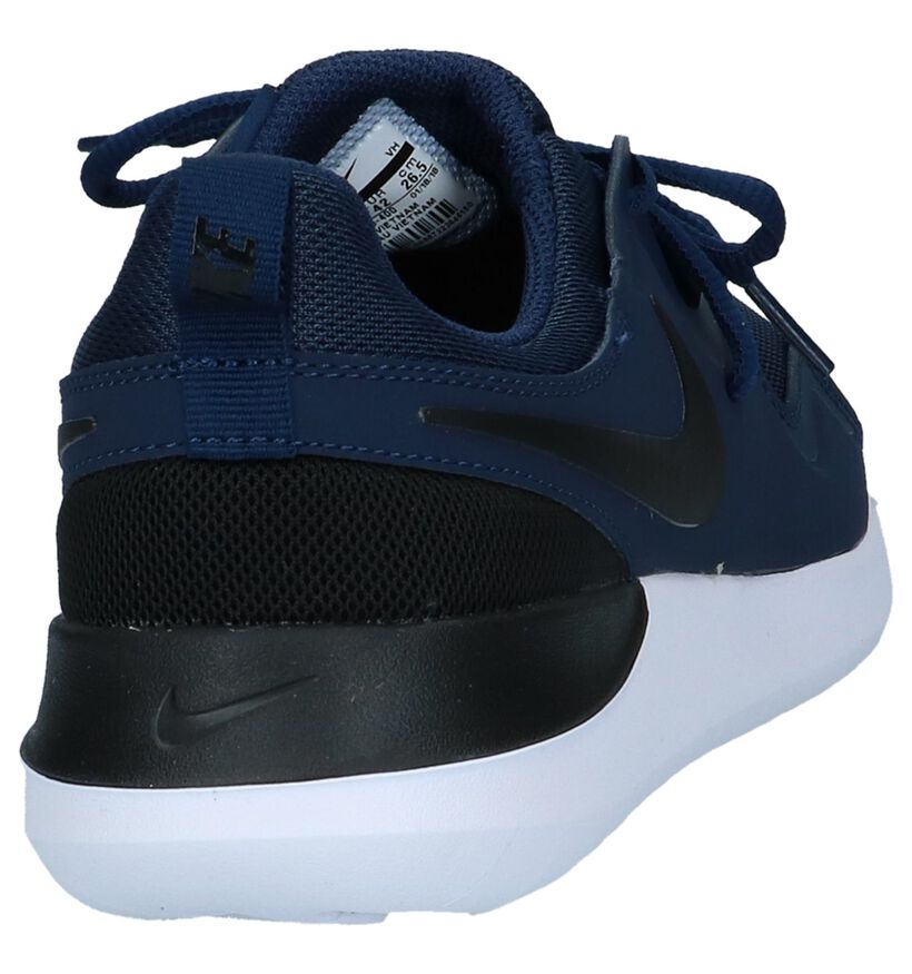 Donkerblauwe Nike Tessen Sneakers in stof (219409)