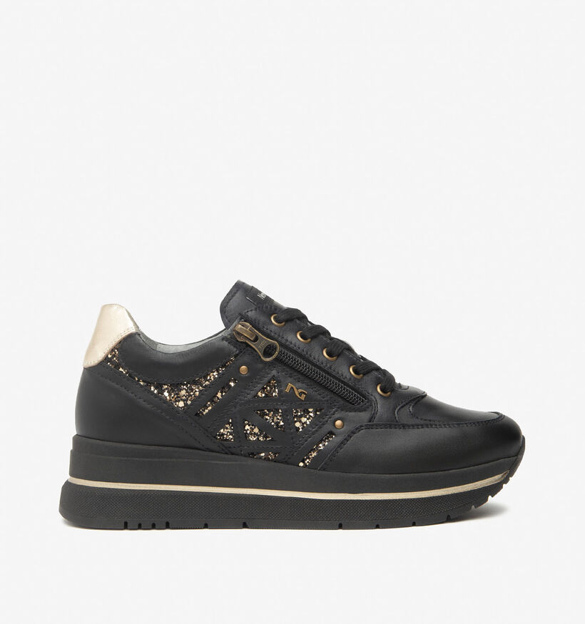 NeroGiardini Zwarte Sneakers voor dames (361712) - geschikt voor steunzolen