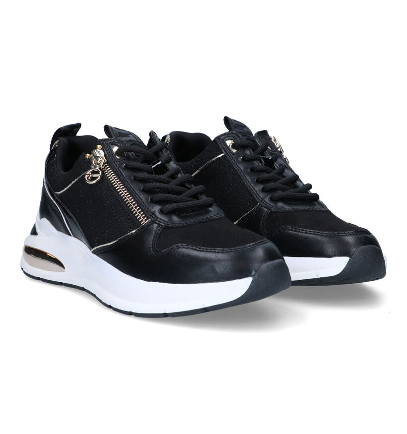 Tamaris Baskets casual en Noir pour femmes (320527) - pour semelles orthopédiques