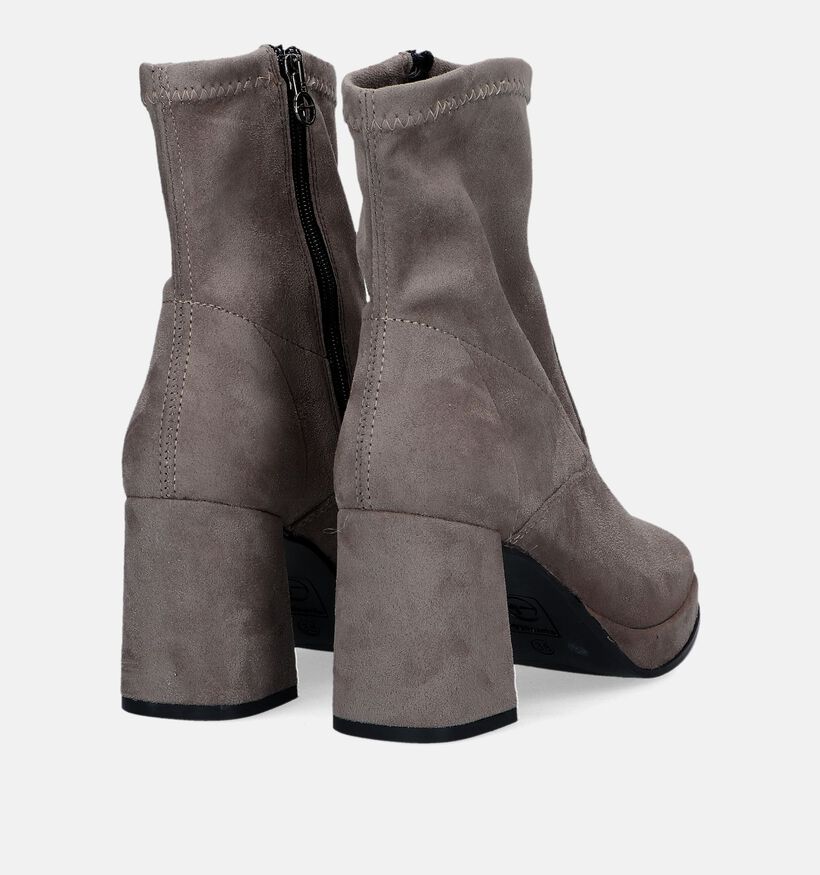 Tamaris Bottines à talons en Taupe pour femmes (330521)