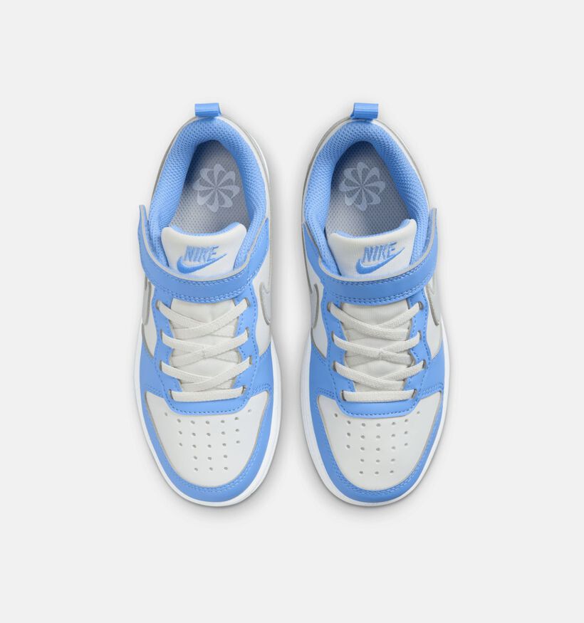 Nike Court Borough Baskets basses en Bleu pour filles, garçons (357363) - pour semelles orthopédiques