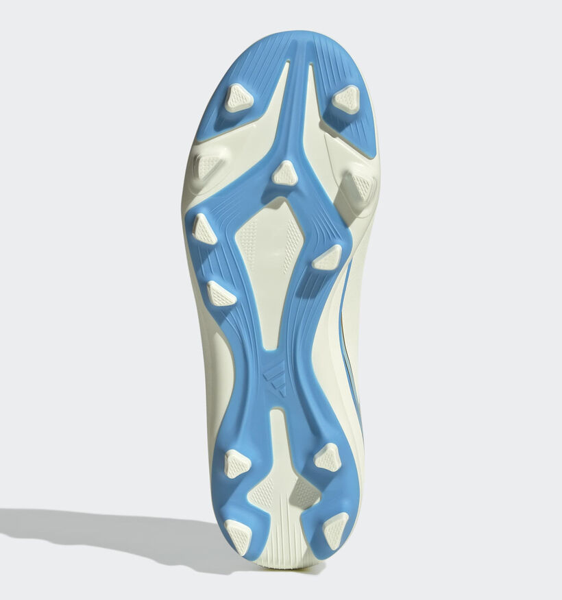 adidas F50 Messi Club FG/MG Beige/Blauwe Voetbalschoenen voor jongens, meisjes (375558) - geschikt voor steunzolen