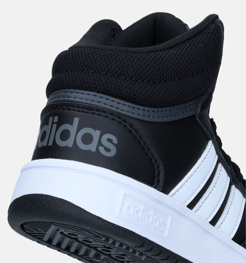 adidas Hoops Mid 3.0 K Baskets en Noir pour garçons, filles (332099)