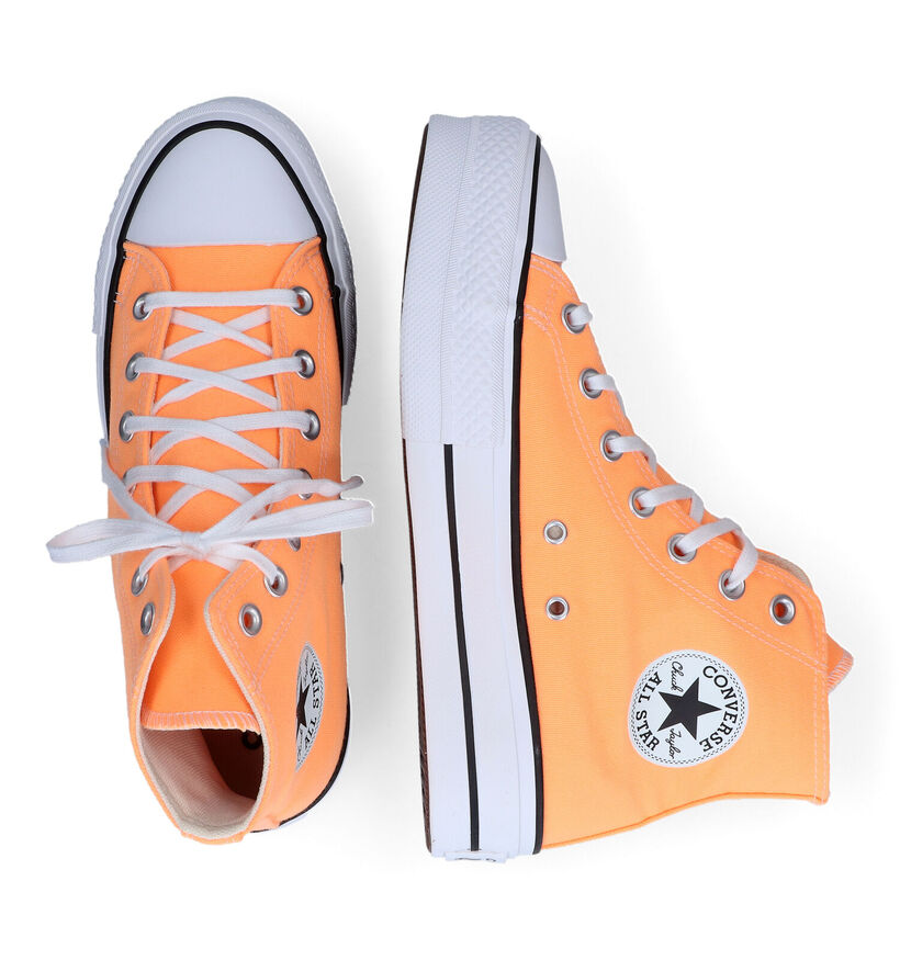 Convers Chuck Taylor All Star Lift Platform Baskets en Orange pour femmes (320409)