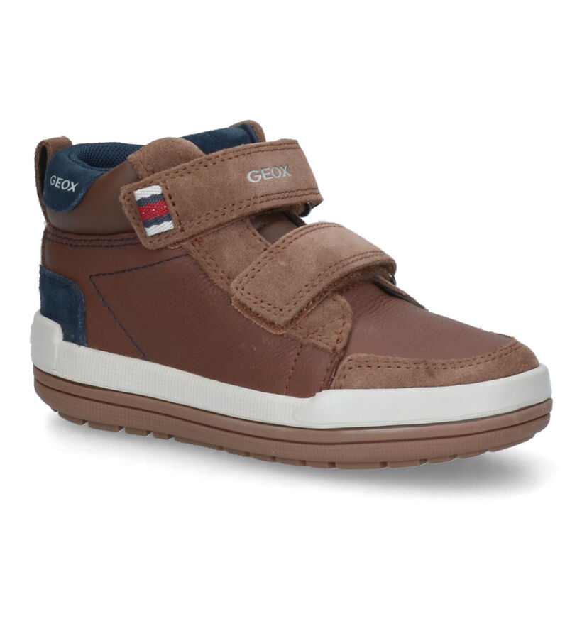 Geox Charz Bruine Hoge Schoenen in kunstleer (317600)