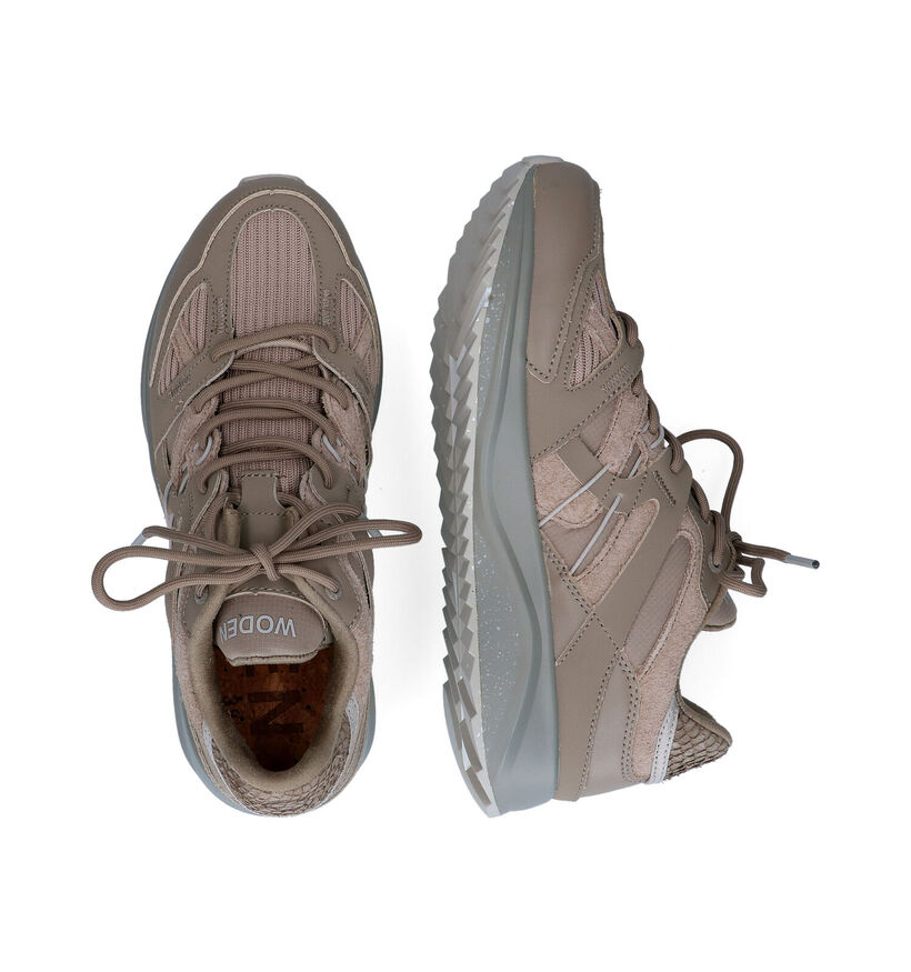 Woden Eve Knit Baskets en Beige en nubuck (294613)