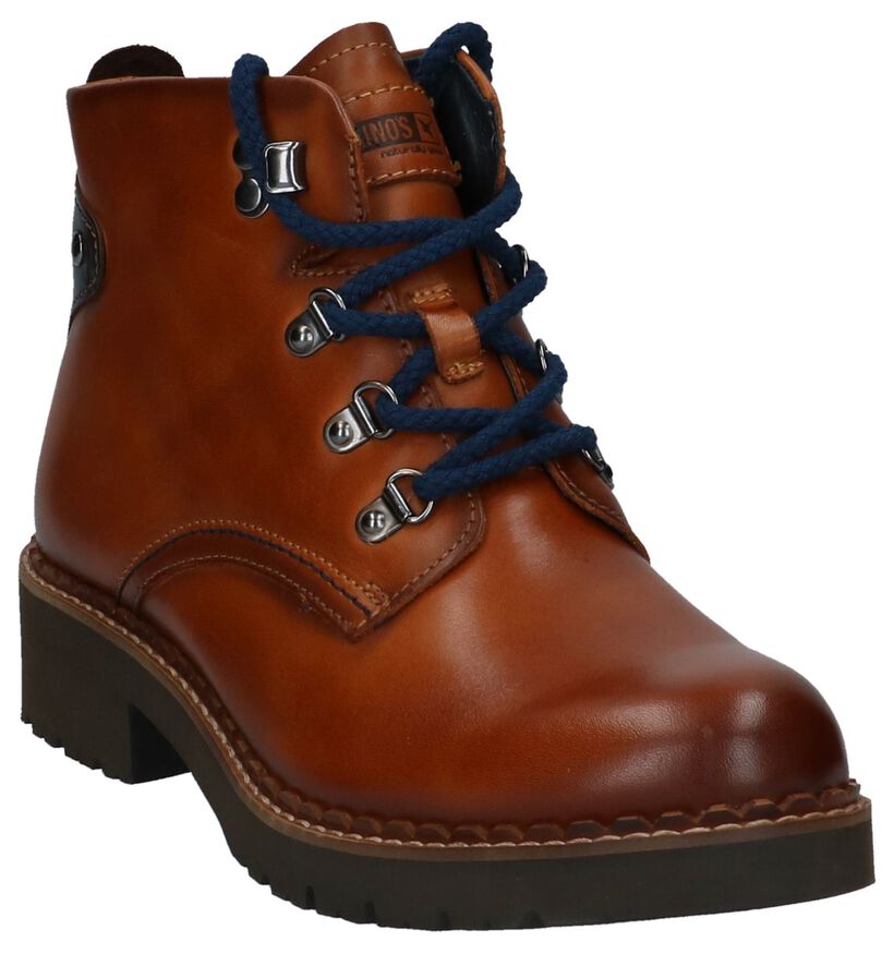 Cognac Boots Pikolinos Vicar in leer (233005)