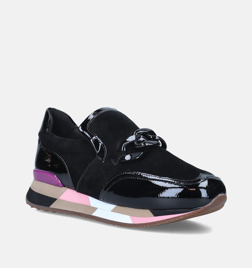 Nathan-Baume Chaussures &agrave; enfiler en Noir pour femmes (348011) - pour semelles orthop&eacute;diques