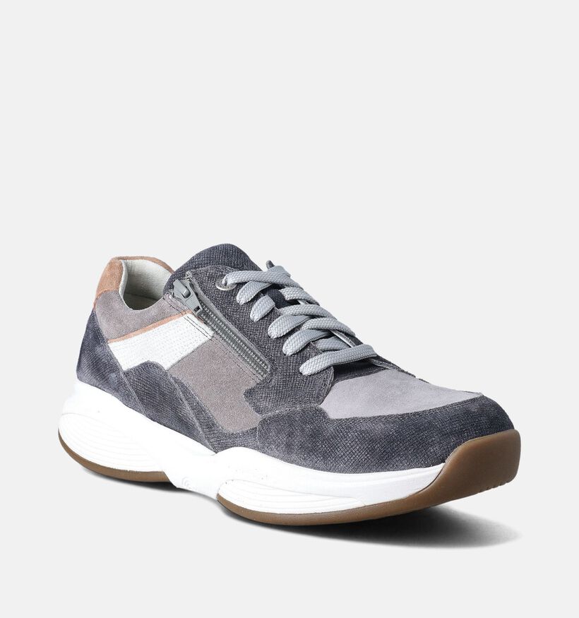 Xsensible Grijze Veterschoenen voor heren (365918) - geschikt voor steunzolen
