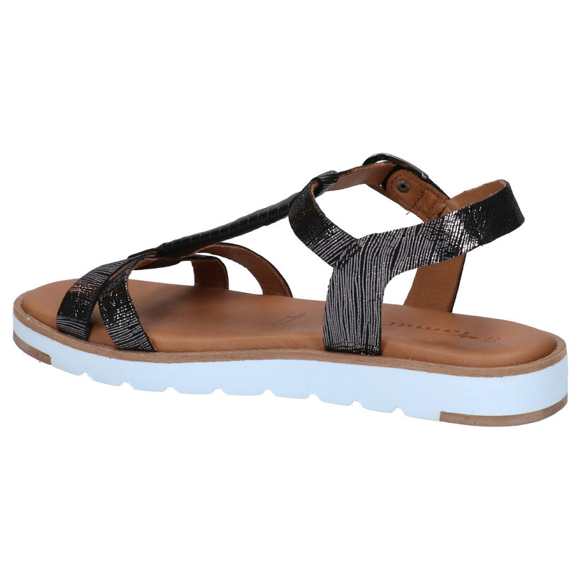 Tamaris Sandalen Zilver in leer (269905)