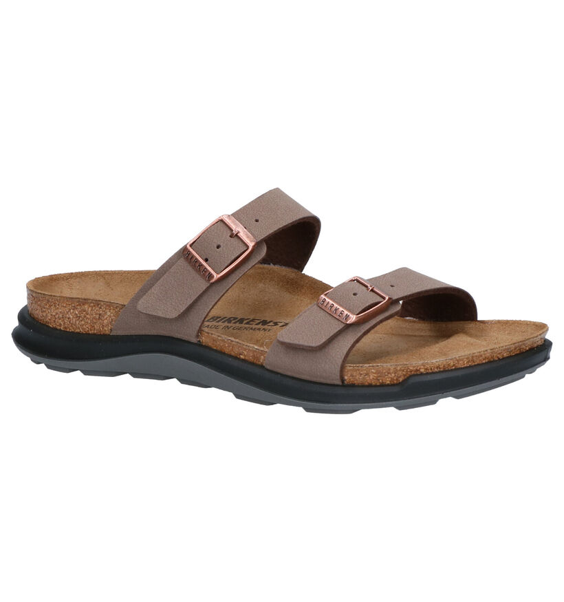 Birkenstock Nu-pieds en Brun clair en nubuck (255865)