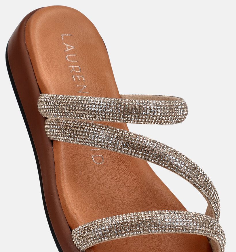 Laurent David Gouden Slippers voor dames (373552)