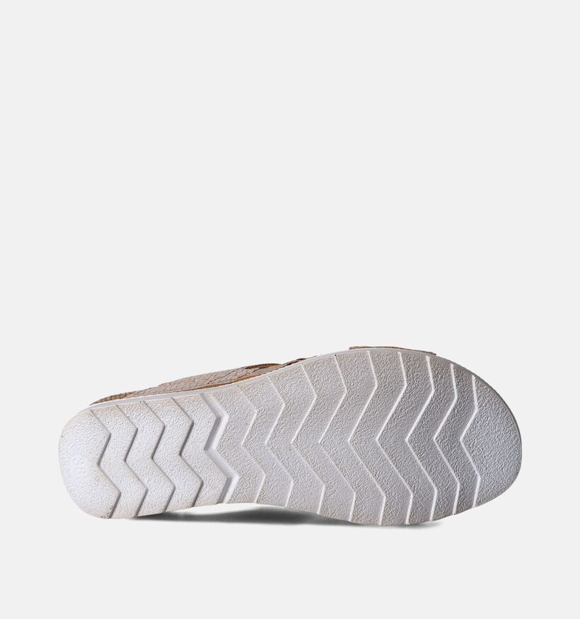 Inblu Nu-pieds compensées en Taupe pour femmes (357784)