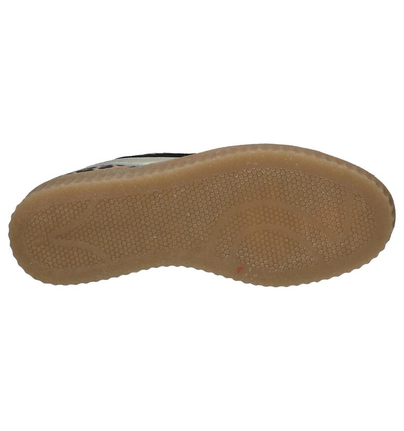 Bruine Shoecolate Sneakers met Luipaardprint in leer (247564)