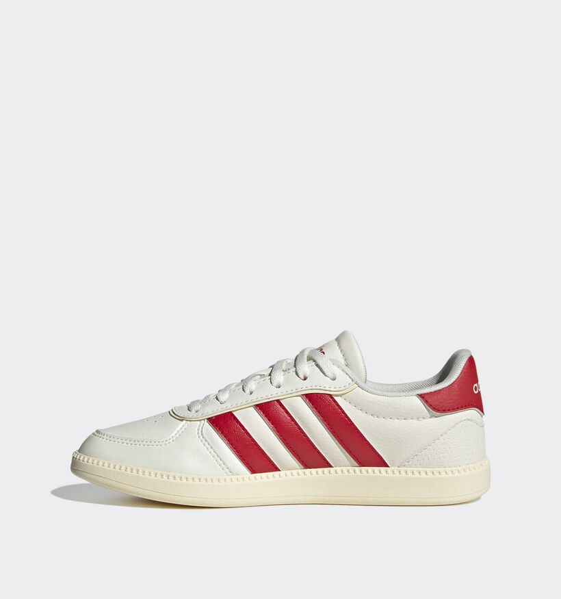 adidas Breaknet Sleek Wit/Rode Sneakers voor jongens, meisjes (359629) - geschikt voor steunzolen