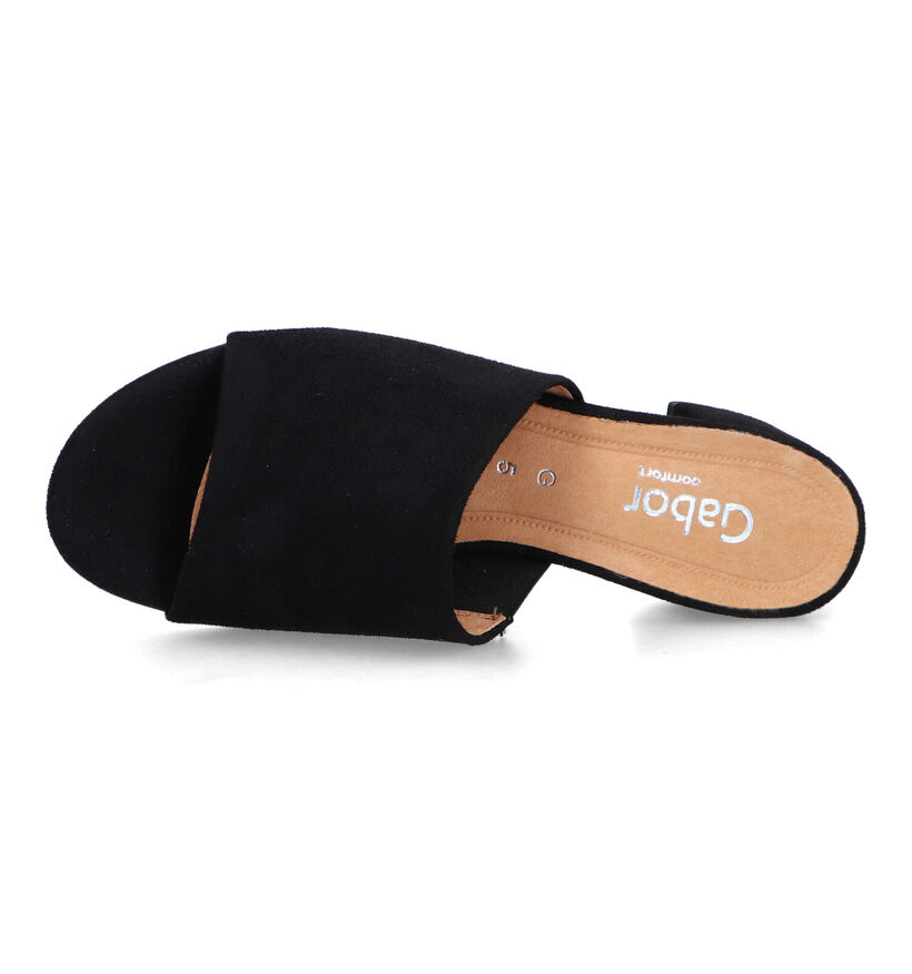 Comfort Nu-pieds à talons en Noir pour femmes (323272)