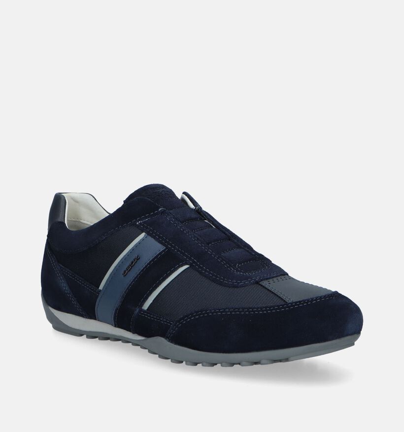 Geox Wells Chaussures basses en Bleu pour hommes (317549) - pour semelles orthopédiques