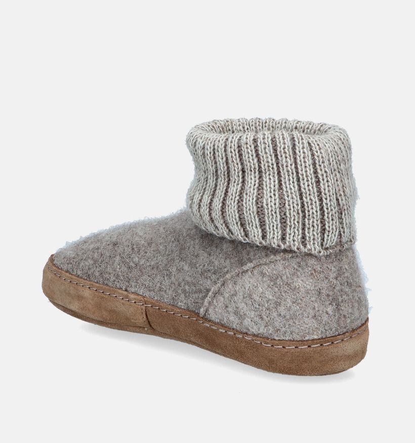 Bergstein Cozy Lux Pantoufles en Beige pour filles, garçons (348788)