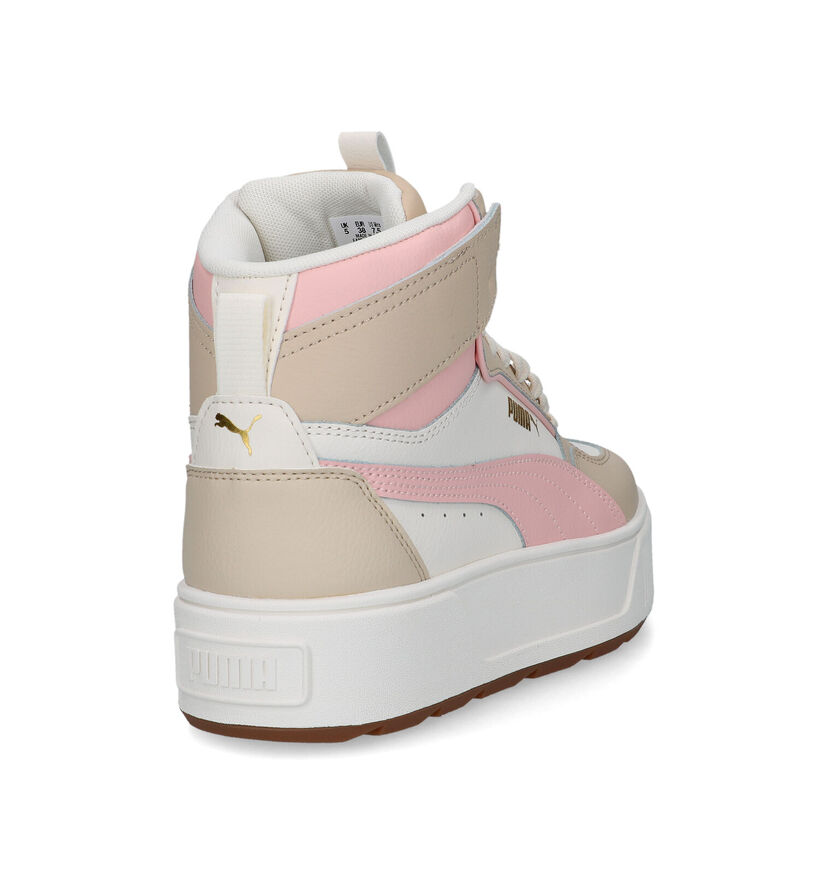 Puma Karmen Rebelle Mid Baskets en Beige pour femmes (318651) - pour semelles orthopédiques