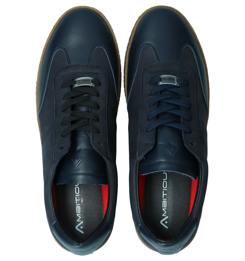 Ambitious Chaussures à lacets en Bleu en cuir (263274)