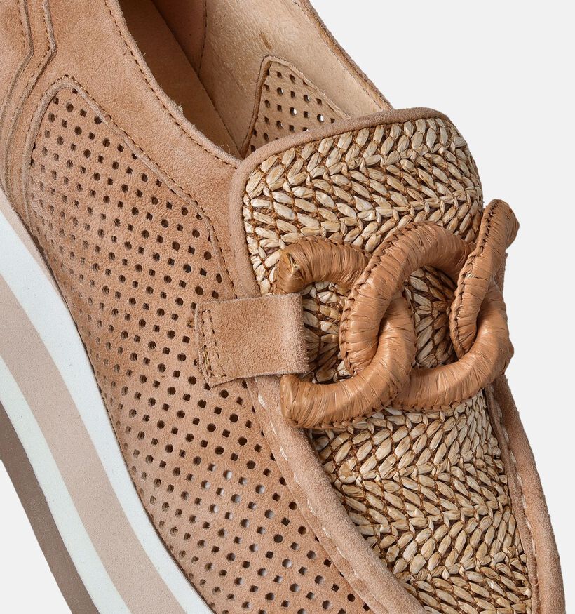 Softwaves Cognac Instappers voor dames (357258) - geschikt voor steunzolen
