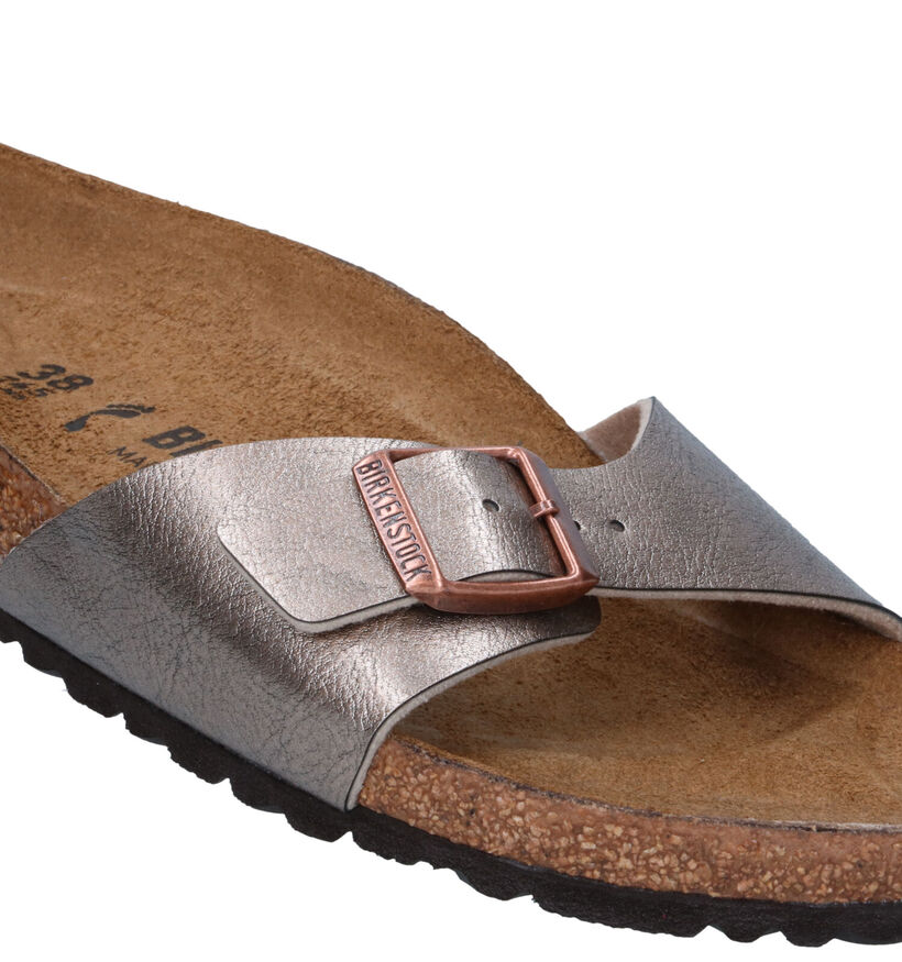 Birkenstock Madrid Birko-Flor Witte Slippers voor dames (338044)