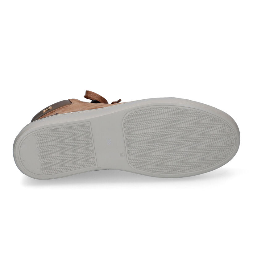 Nathan-Baume Cognac Hoge Sneakers voor dames (297785)