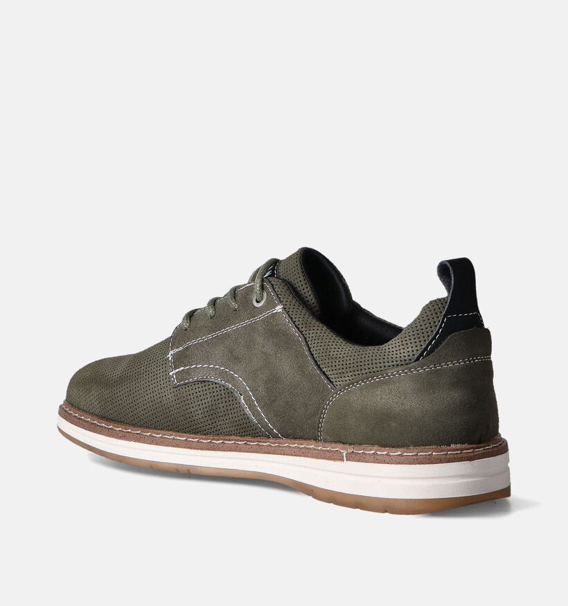 Mustang Kaki Veterschoenen voor heren (351333)