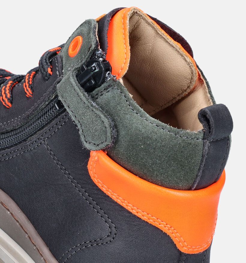 STONES and BONES Laset Grijze Bottines voor jongens (349164) - geschikt voor steunzolen