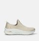 Skechers Arch Fit D'Lux Glimmer Dust Beige Slip-on Sneakers voor dames (342458) - geschikt voor steunzolen