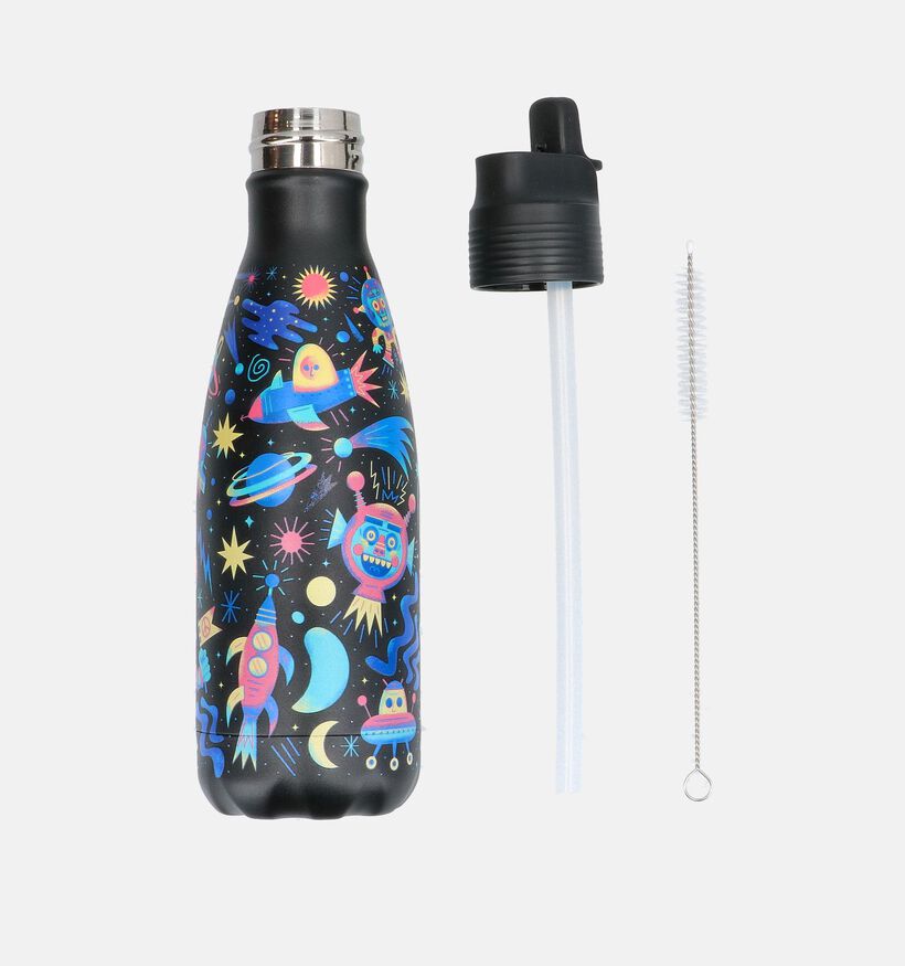 Chilly's Kids Bottle Zwarte Drinkbus 350ml voor meisjes, jongens (383669)