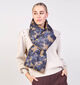 Ilse Jacobsen Peppy Padded Bruine/Blauwe Sjaal (Omkeerbaar) voor dames (365623)