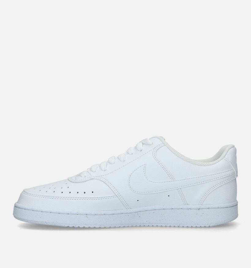 Nike Court Vision Low Next Nature Baskets en Blanc pour hommes (332325)