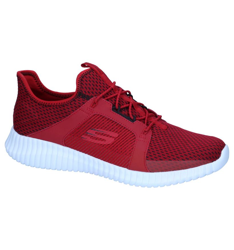 Rode Sneakers Skechers Air-Cooled in stof (247380)