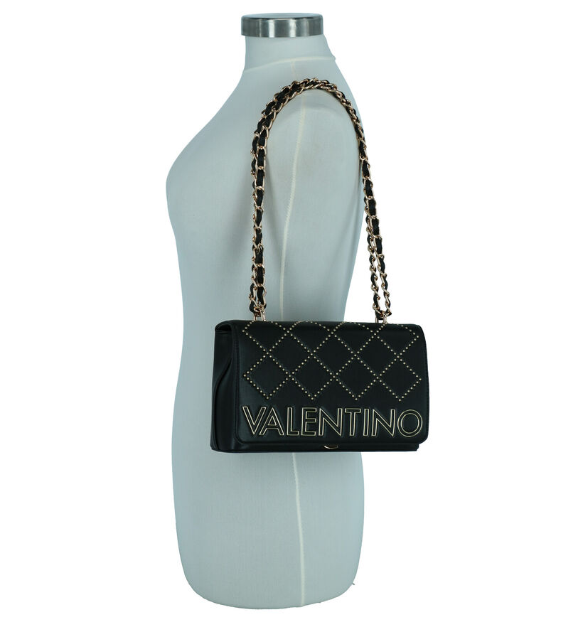 Valentino Handbags Mandolino Zwarte Crossbody Tas in kunstleer (259232)