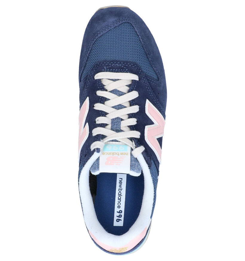 New Balance 996 Blauwe Sneakers in daim (267005)