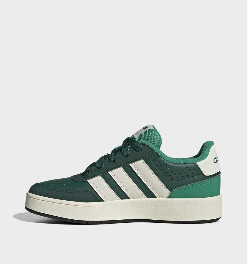 adidas Breakbase Baskets en Vert pour gar&ccedil;ons (380577)
