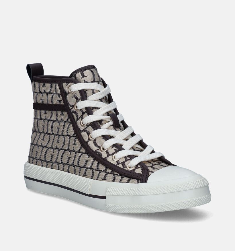 Guess Baskets hautes en Brun pour femmes (350423) - pour semelles orthopédiques