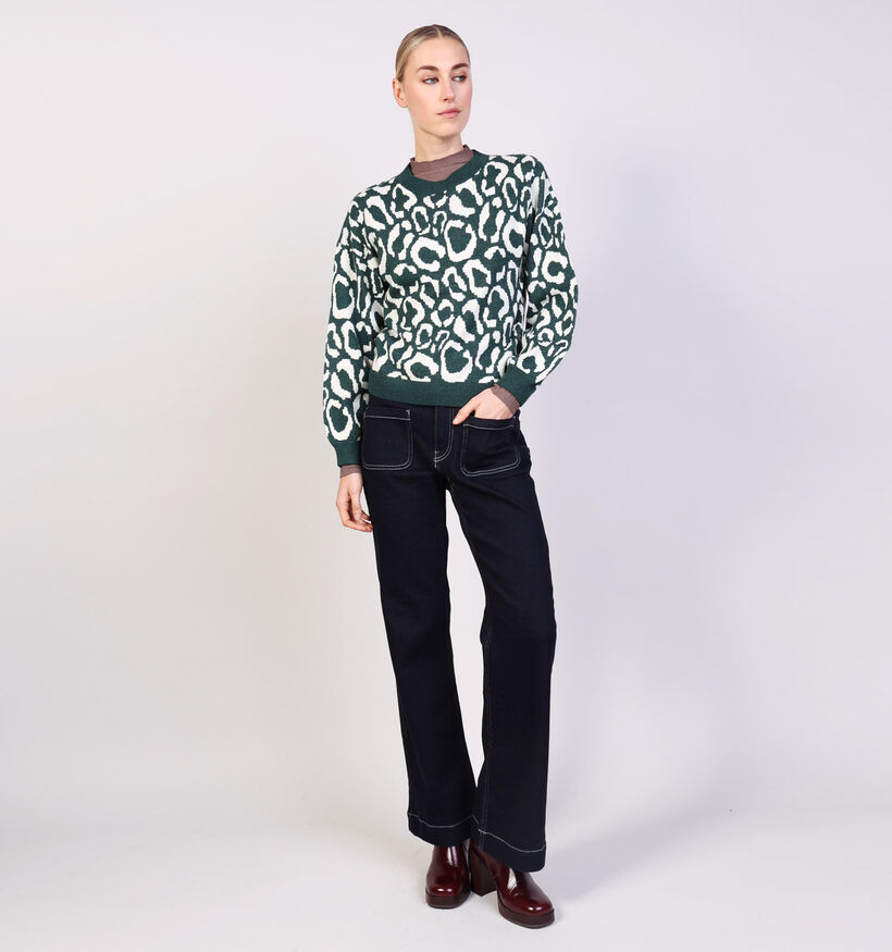 Vila Tip Jacquard Groene Trui Vila Tip Jacquard Groene Trui voor dames (364100)