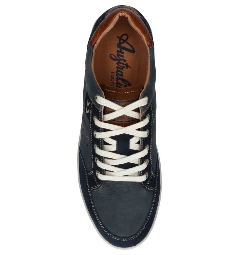 Taupe Casual Schoenen Australian Scott in leer (244509)