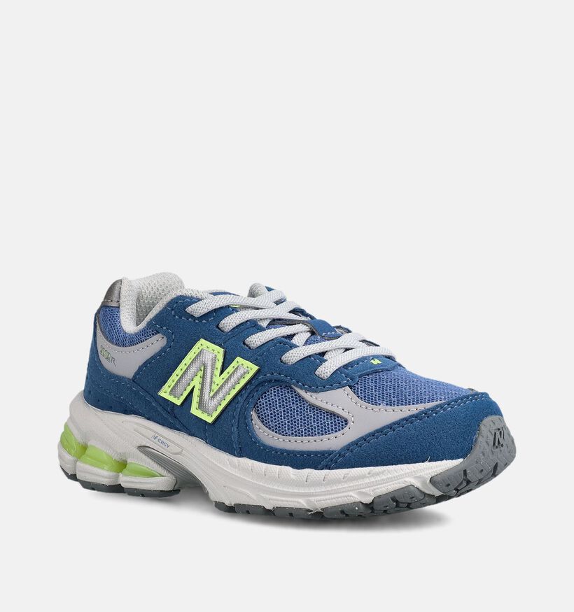 New Balance 2002 Baskets en Bleu pour filles, gar&ccedil;ons (366182) - pour semelles orthop&eacute;diques