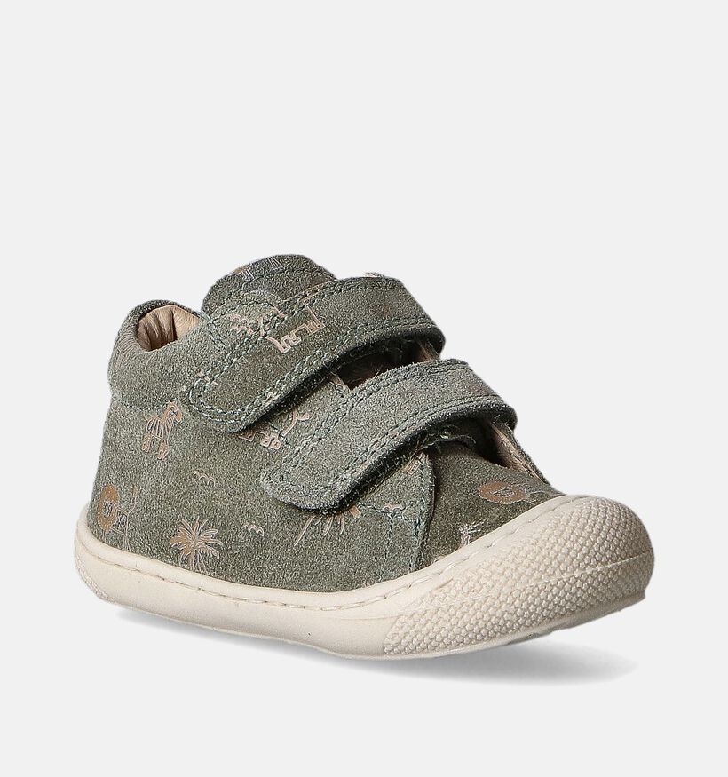 Naturino Cocoon VL Suede Pr Savana Groene Babyschoentjes voor meisjes, jongens (355493) - geschikt voor steunzolen